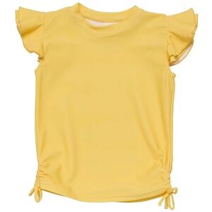 Marigold Flutter Sleeve Rash Top -Girls Size 12